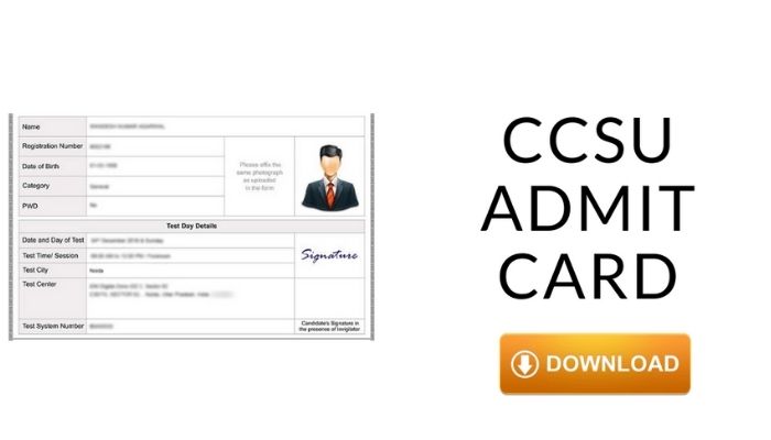 CCSU Admit Card 2021
