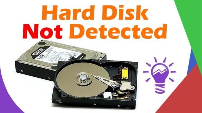 internal hard disk is not detected